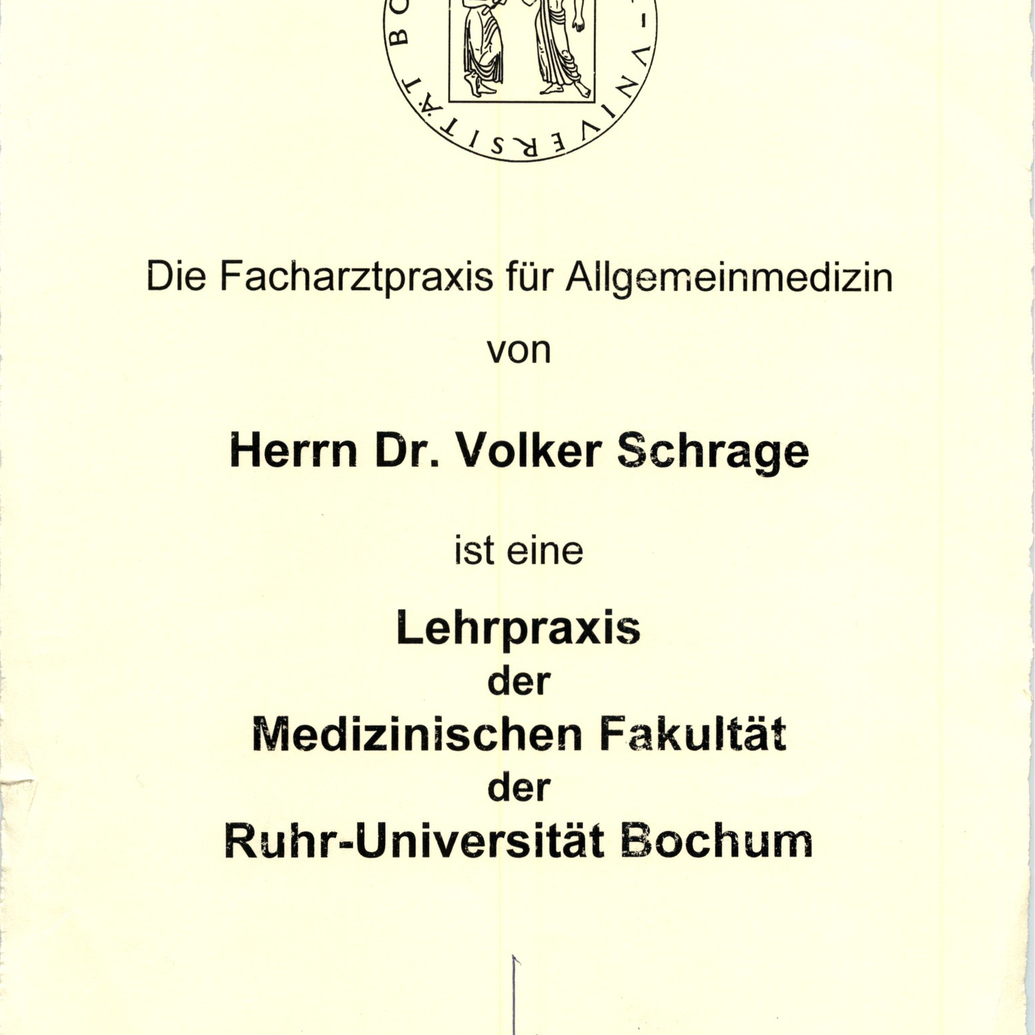 Akademische Lehrpraxis der Ruhr-Uni Bochum